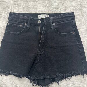 Abercrombie High Rise Black Shorts